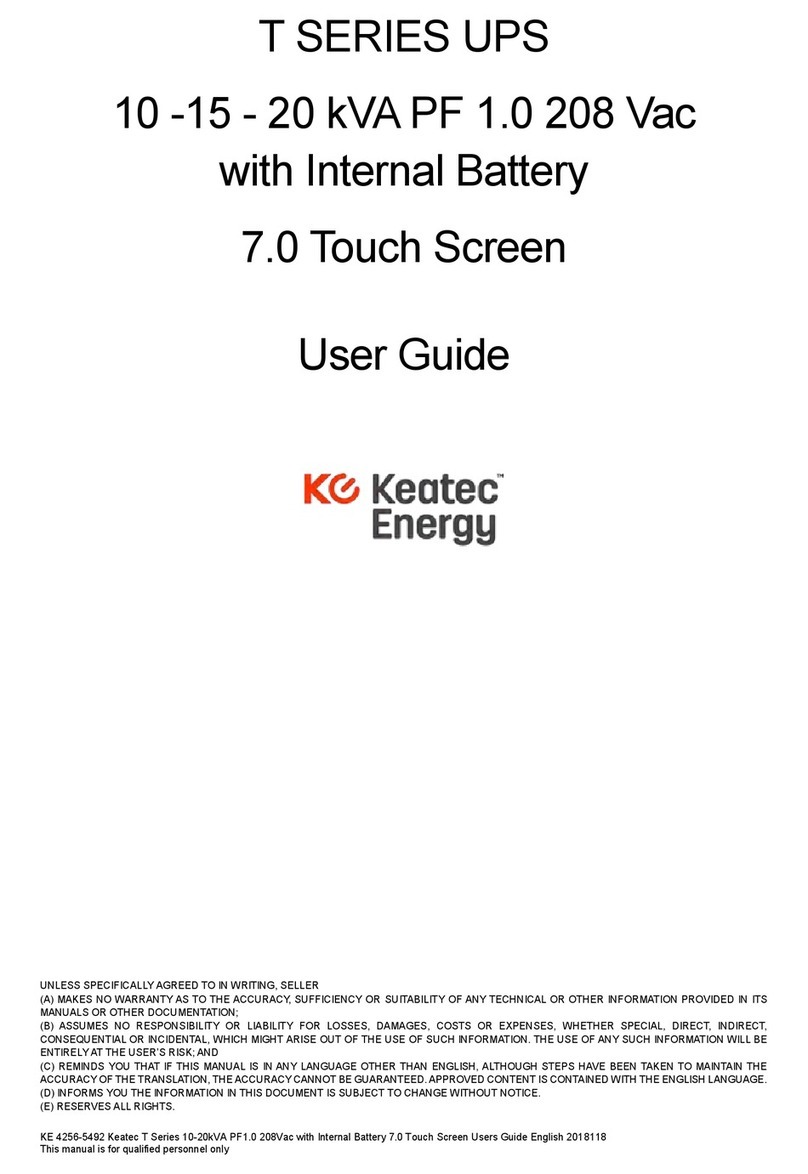 Keatec Energy T SERIES User manual