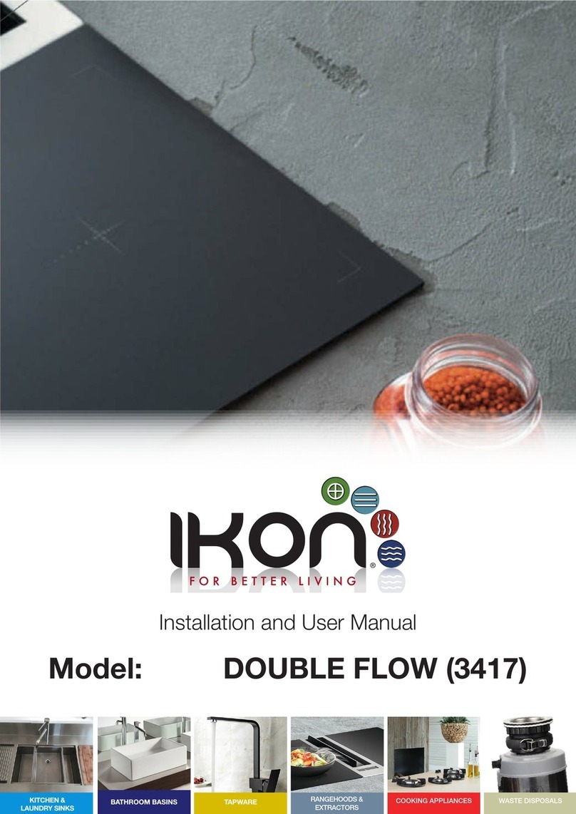 Ikon DOUBLE FLOW 3417 Installation and user manual