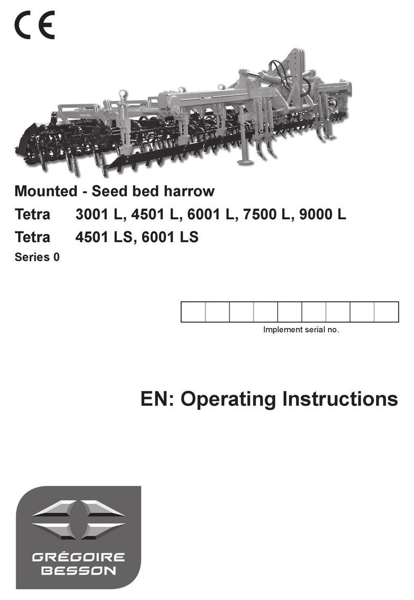 Gregoire Besson Tetra 3001 L operating instructions