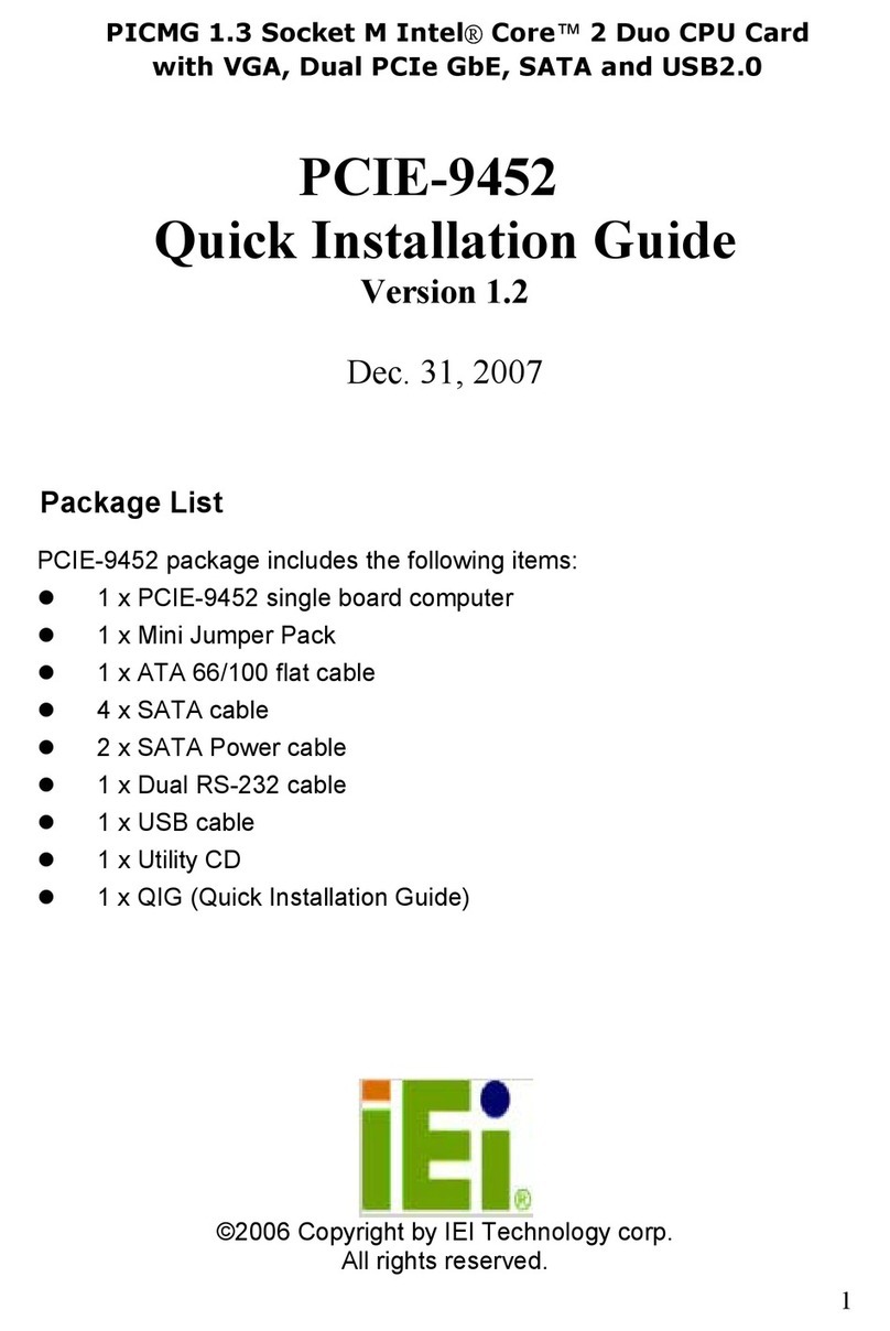 IEI Technology PCIE-9452 User manual