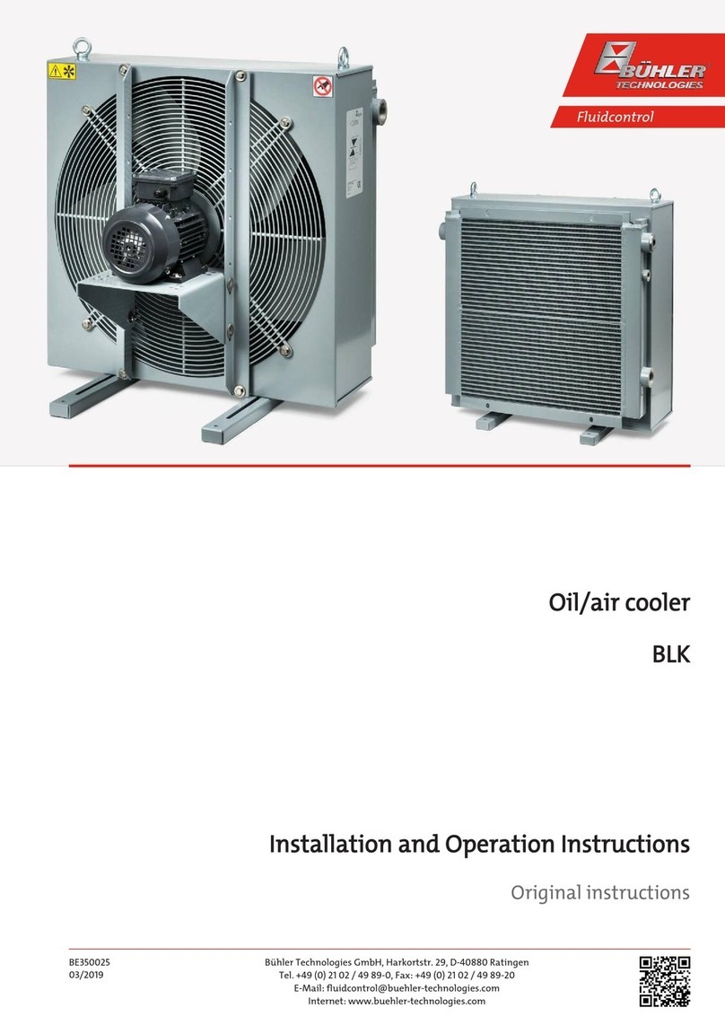 Buhler BLK Series Installation and operation instructions for