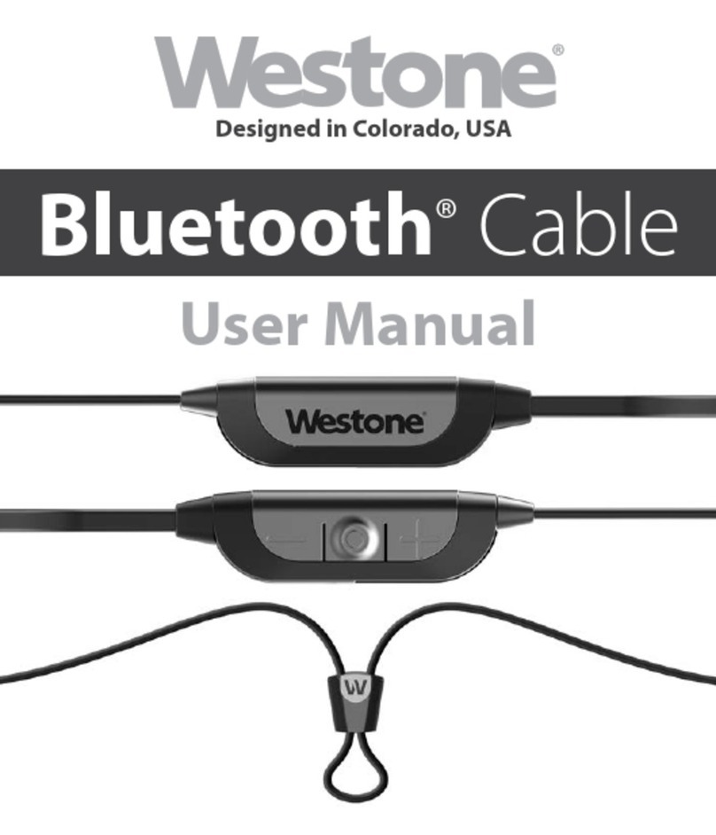 Westone Bluetooth Cable user manual Westone Bluetooth Cable user manual