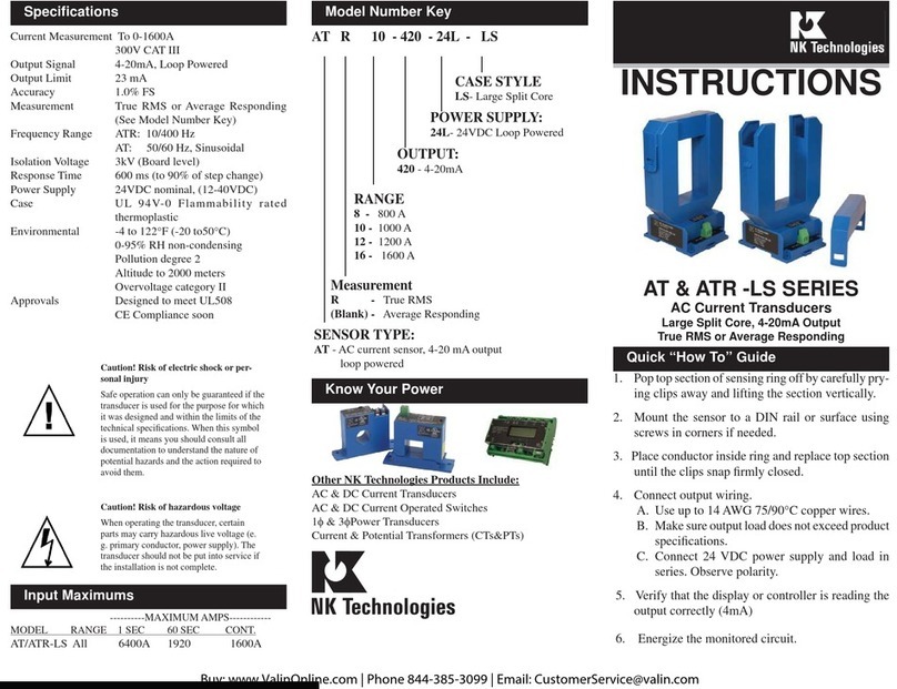 NK TECHNOLOGIES AT SERIES User manual