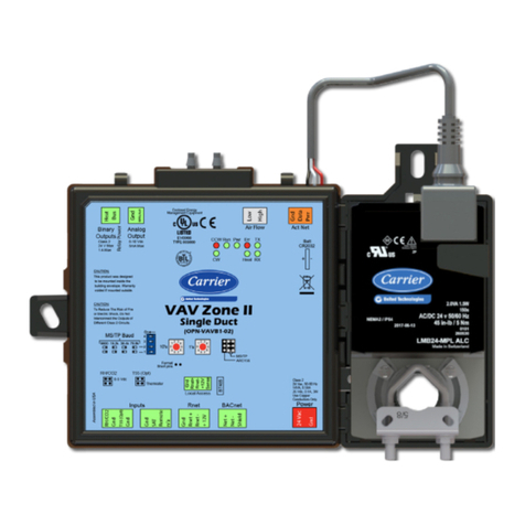 Carrier VAV Zone II Installation manual