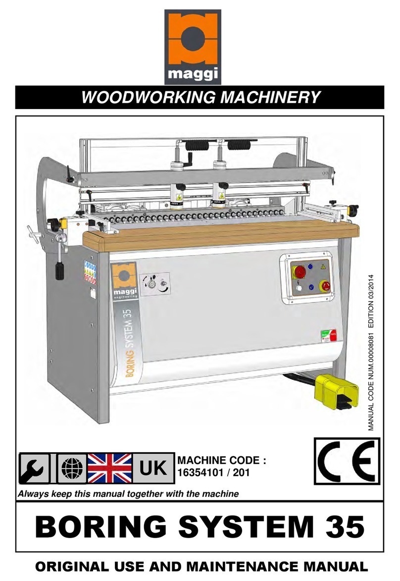 Maggi BORING SYSTEM 35 ORIGINAL USE AND MAINTENANCE MANUAL