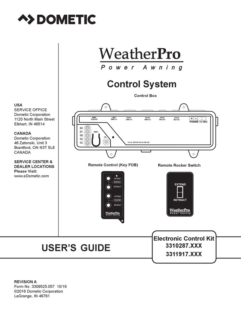Dometic Weather  Pro 3310287 Series user guide