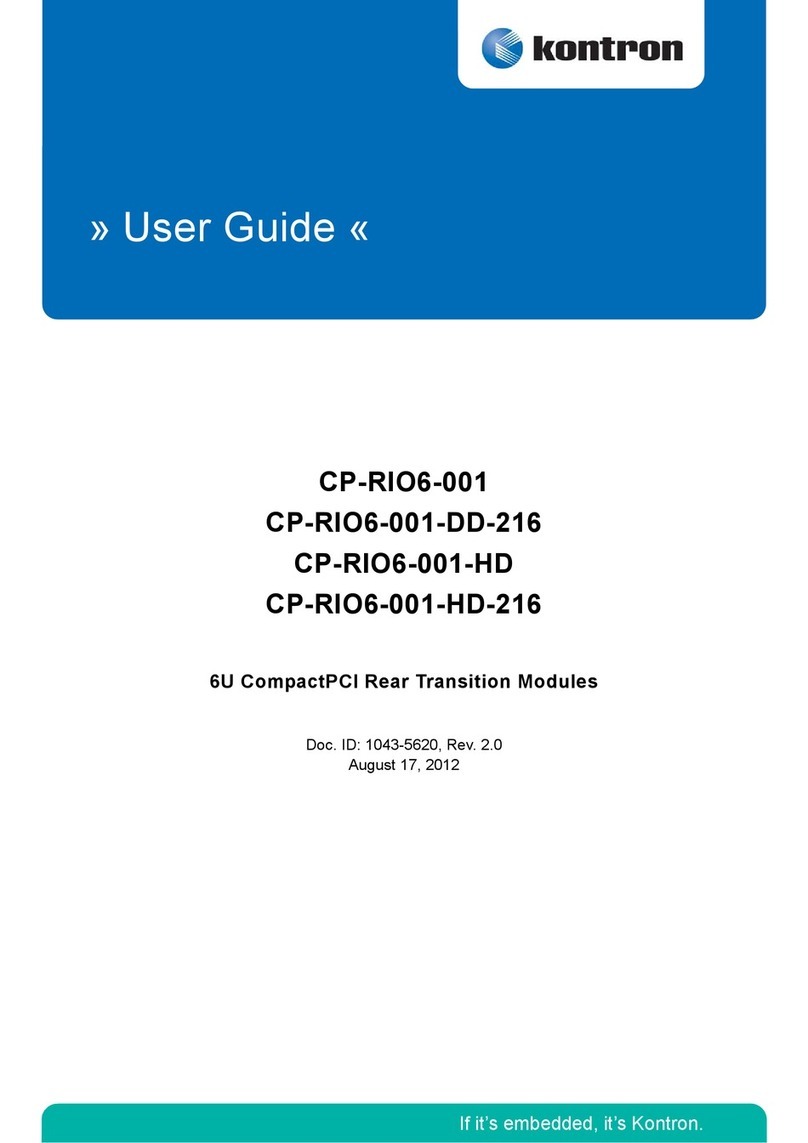 Kontron CP-RIO6-001 User manual