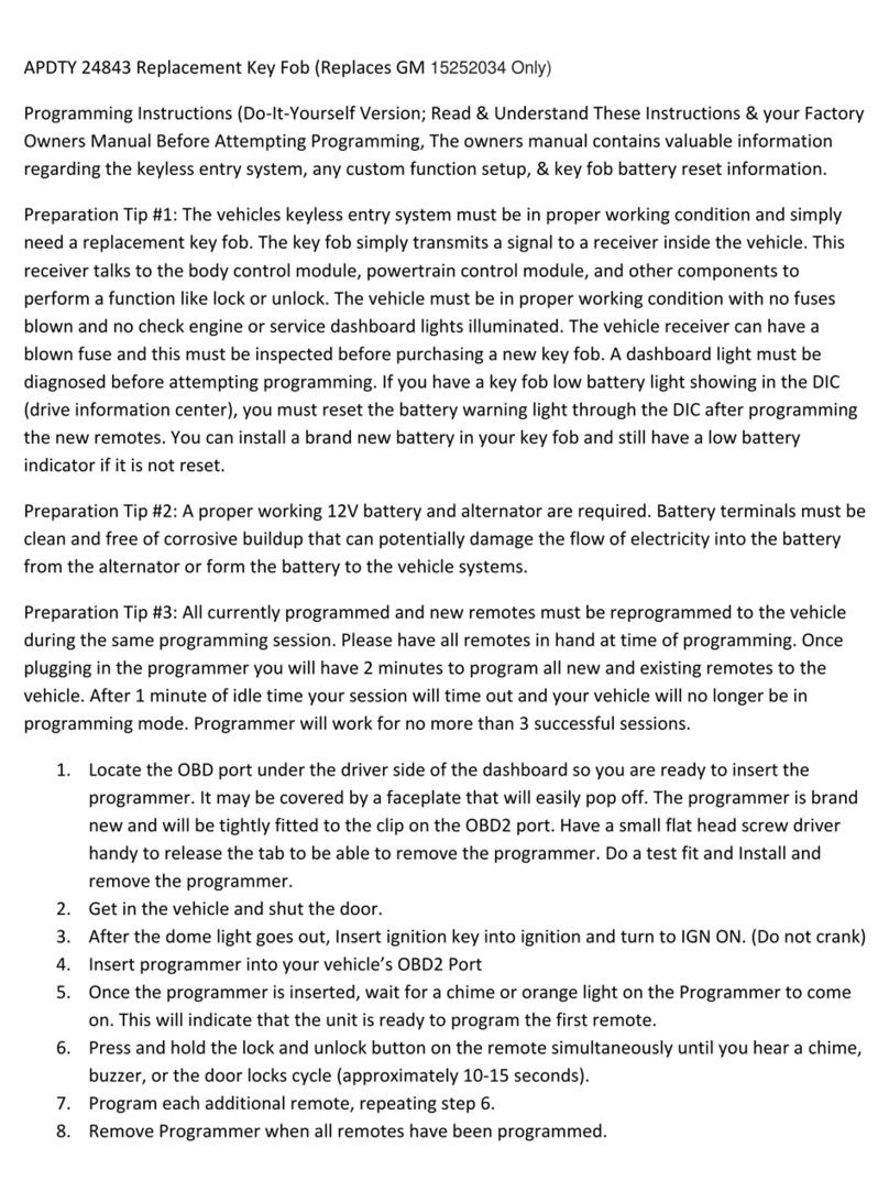 APDTY 24843 Programming instructions