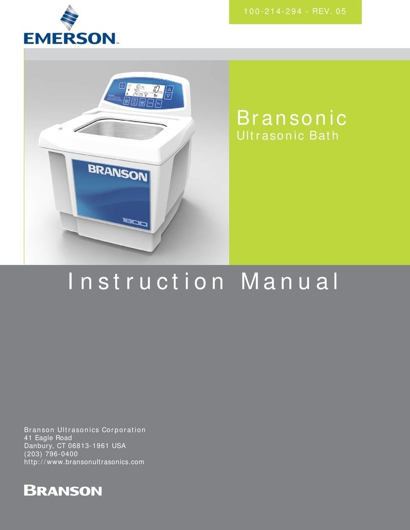 Emerson Branson M1800 instruction manual