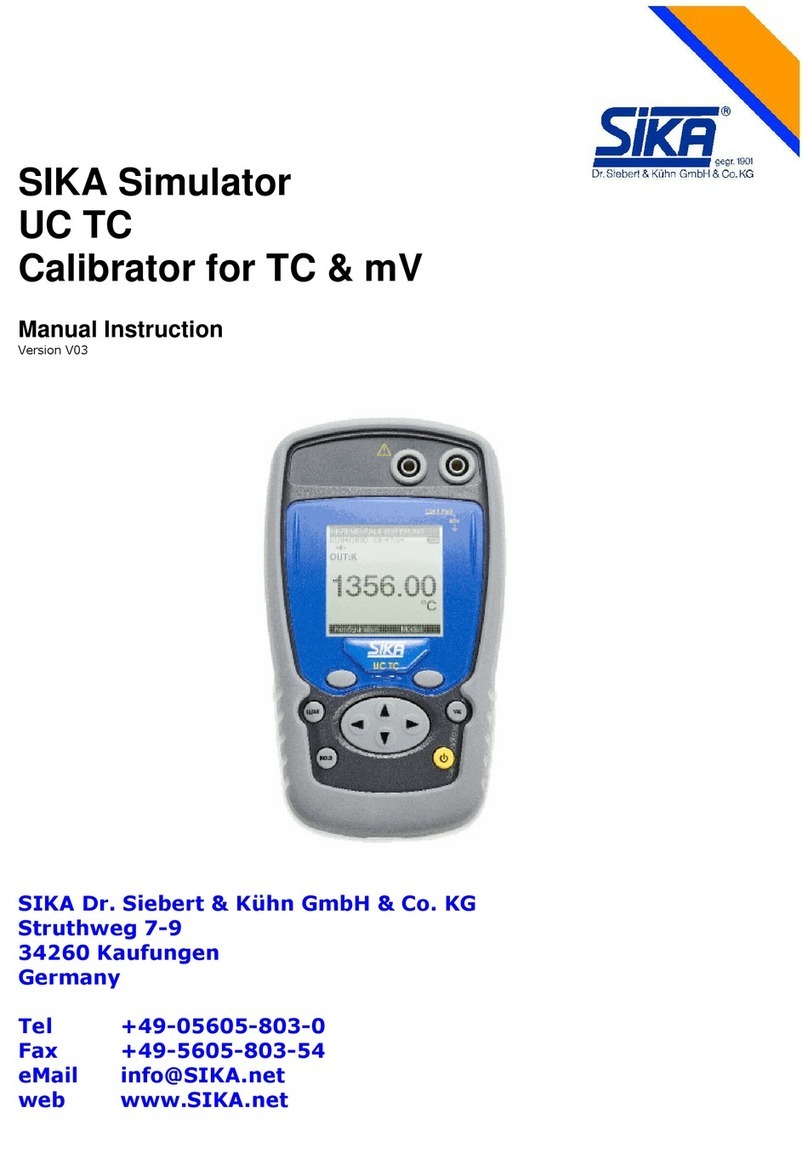 SIKA UC TC Manual instruction