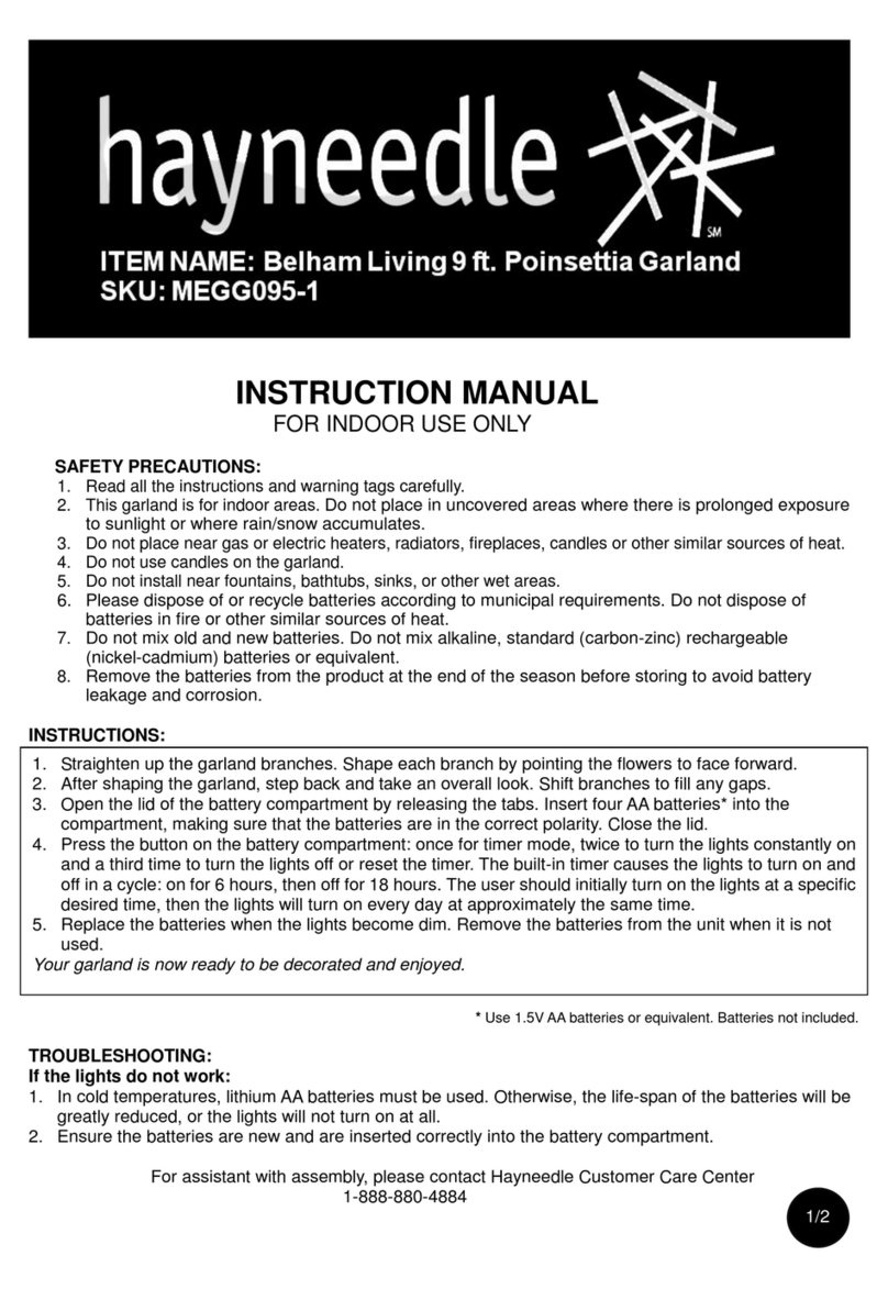 hayneedle MEGG095-1 instruction manual