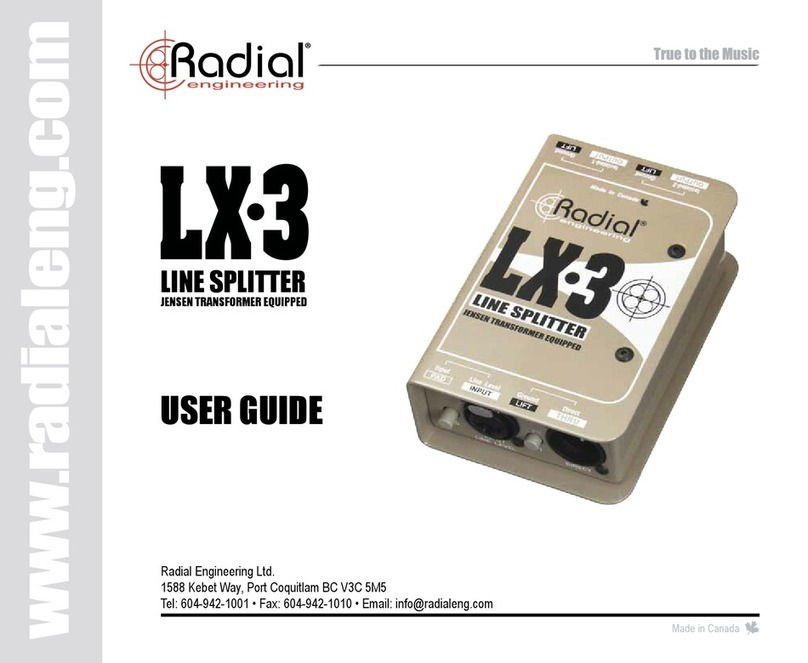 Radial Engineering LX-3 user guide