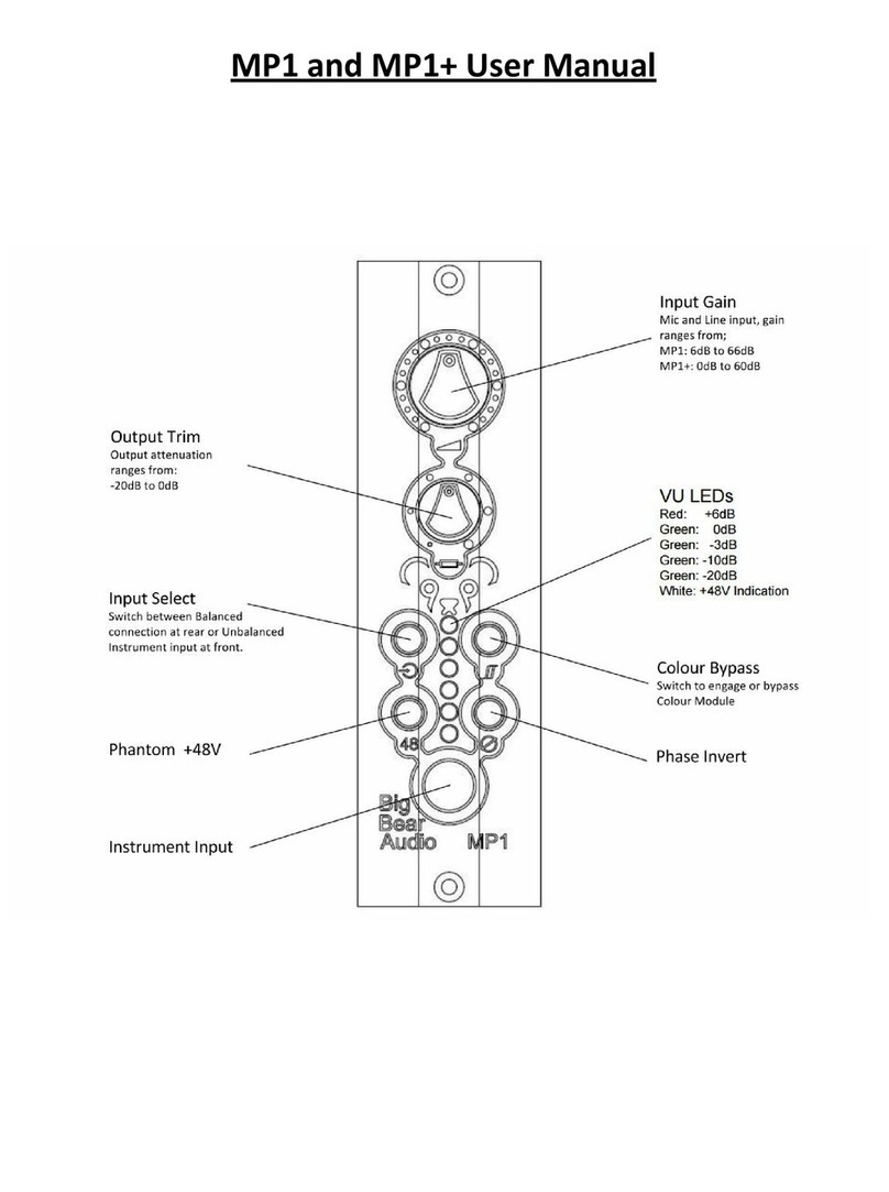 Big Bear Audio MP1 user manual