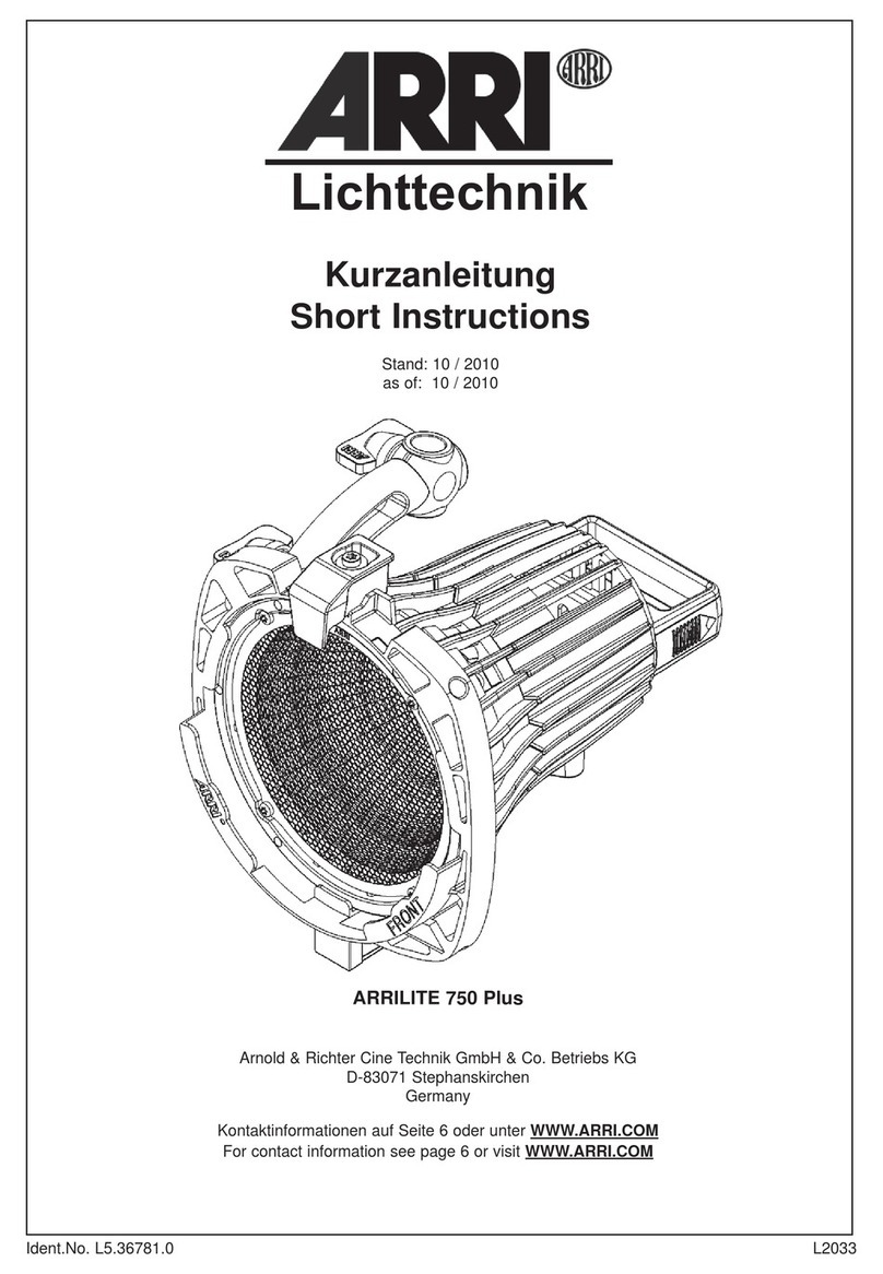 ARRI ARRILITE 750 Plus Manual