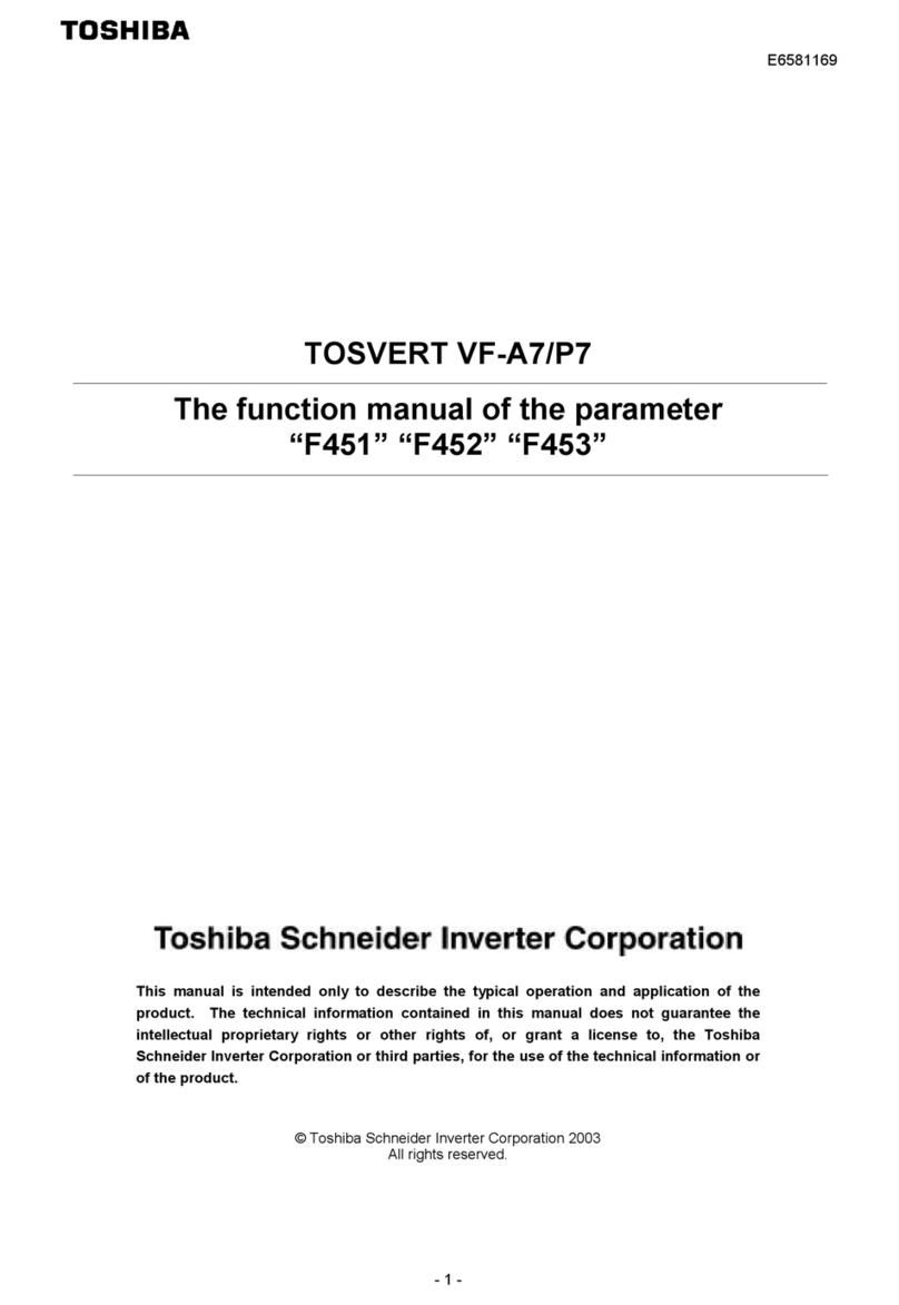 Toshiba TOSVERT VF-A7 Parts list manual