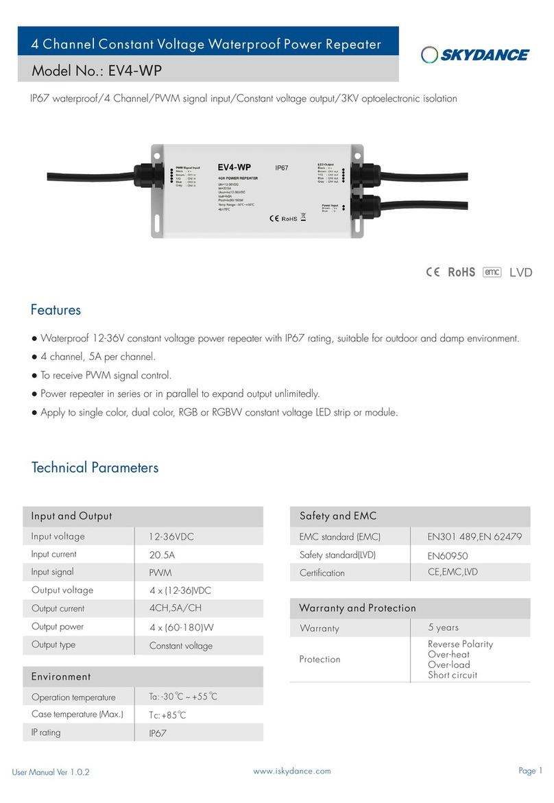 SKYDANCE EV4-WP User manual