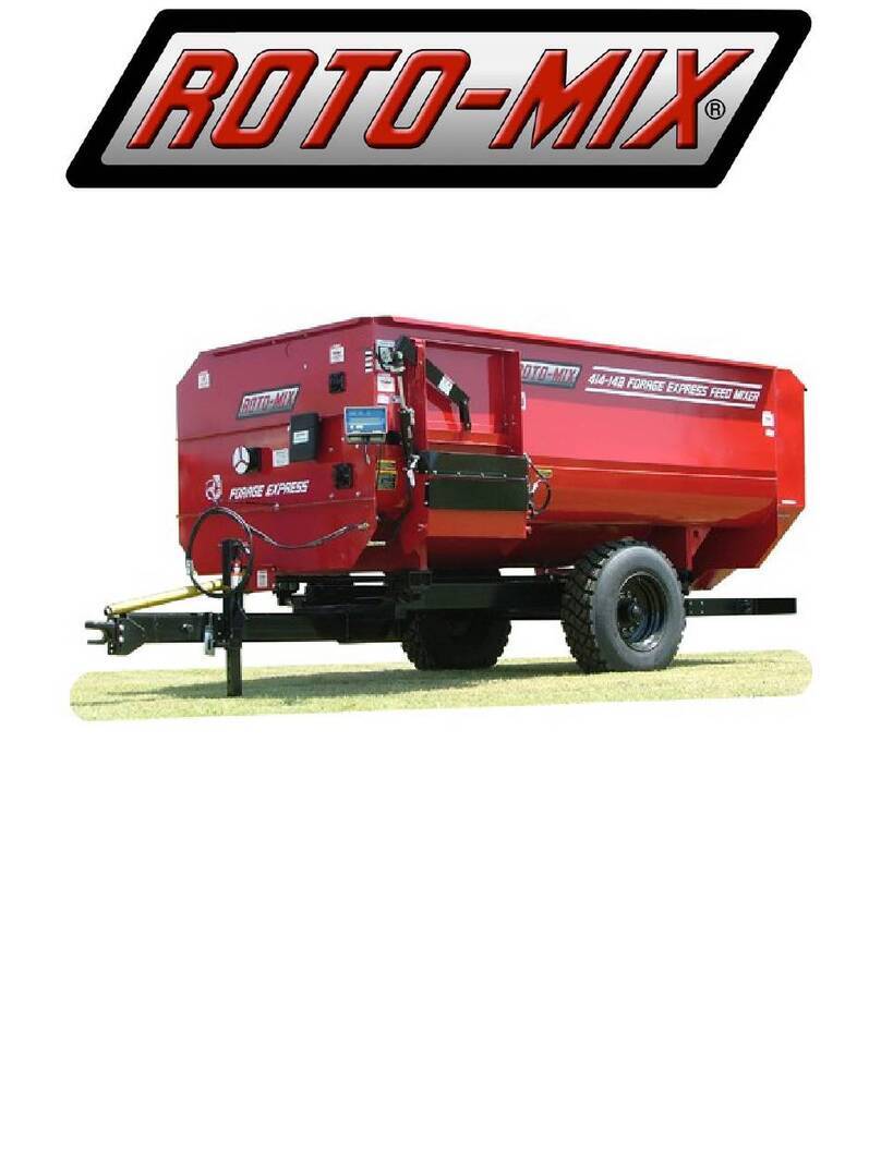 Roto-Mix 414-14B Operation and parts manual Roto-Mix 414-14B Operation and parts manual