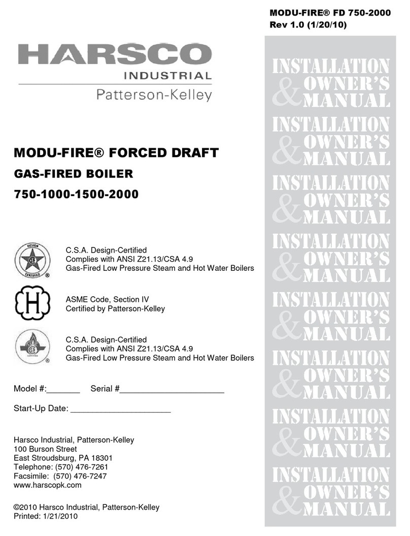 Harsco Industrial MODU-FIRE FORCED DRAFT N750 Operating instructions Harsco Industrial MODU-FIRE FORCED DRAFT N750 Operating instructions