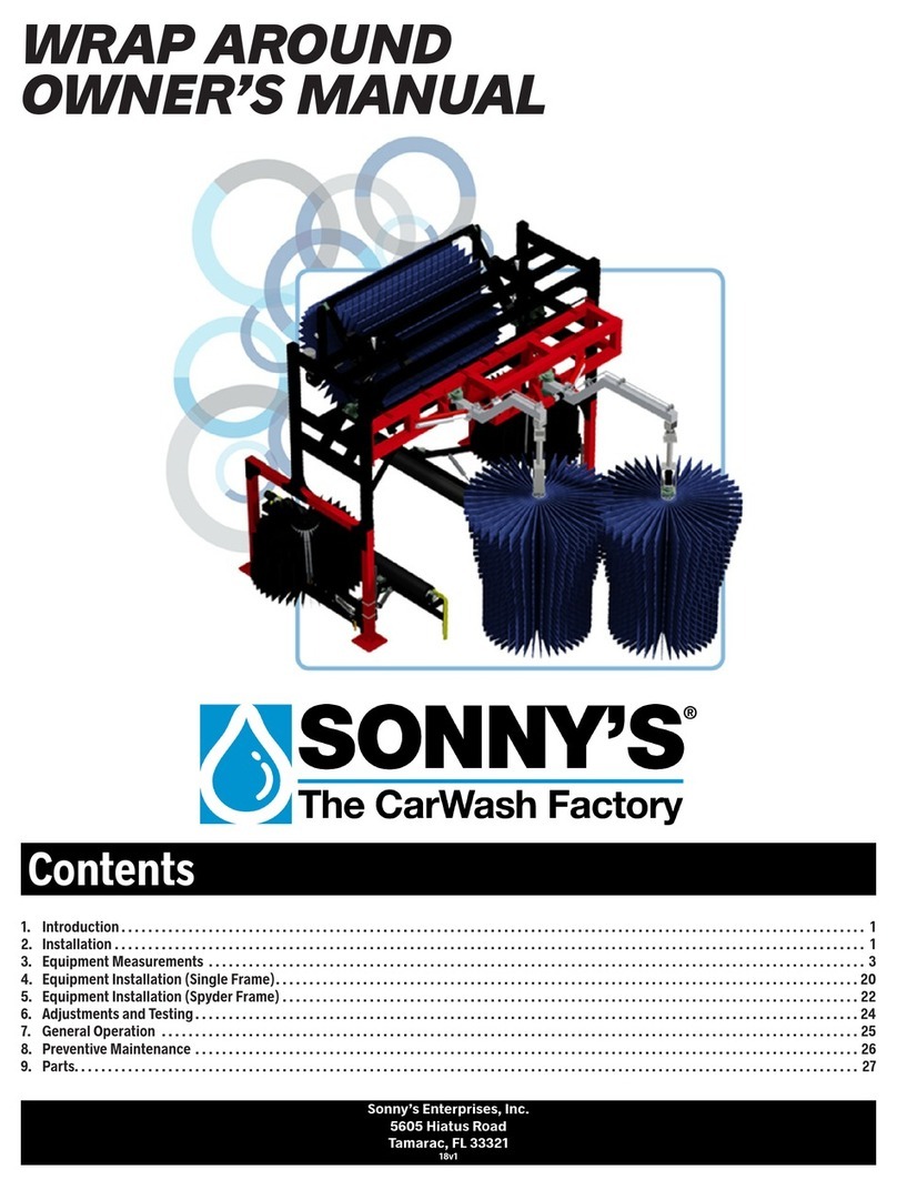 Sonny's WRAP AROUND owner's manual