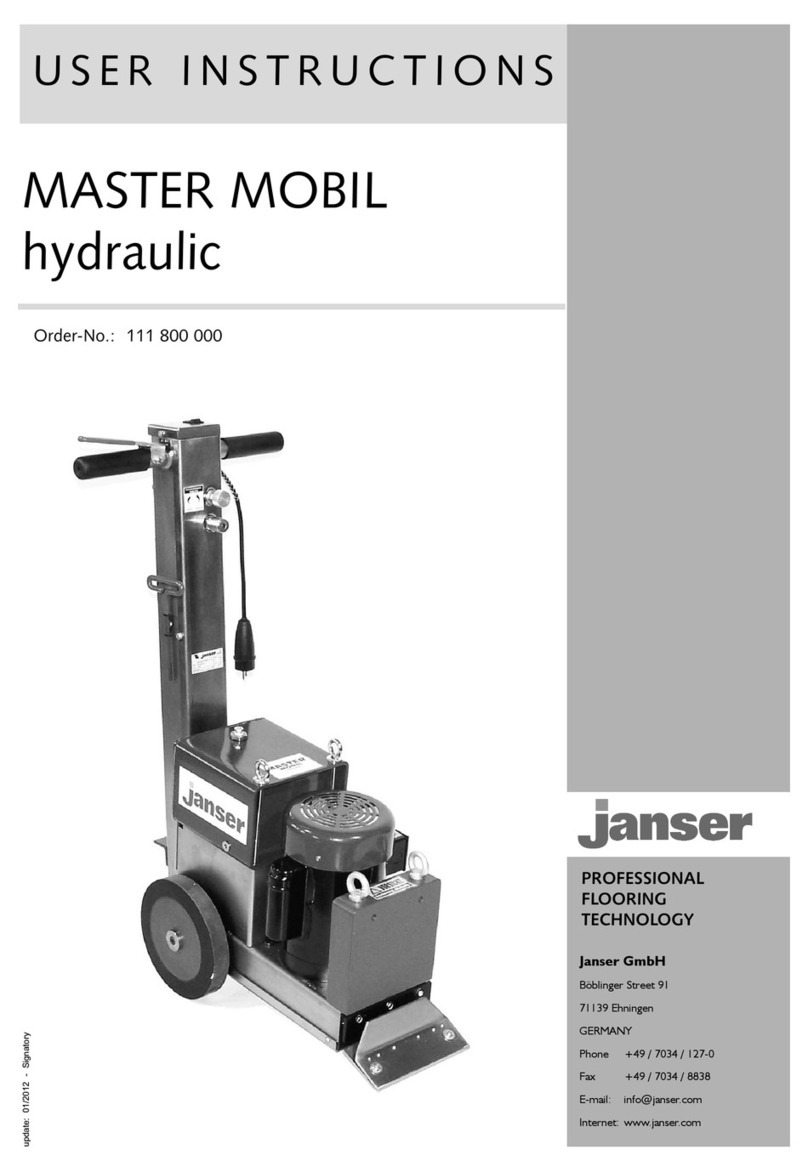 Janser Master Mobile hydrauli User instructions Janser Master Mobile hydrauli User instructions
