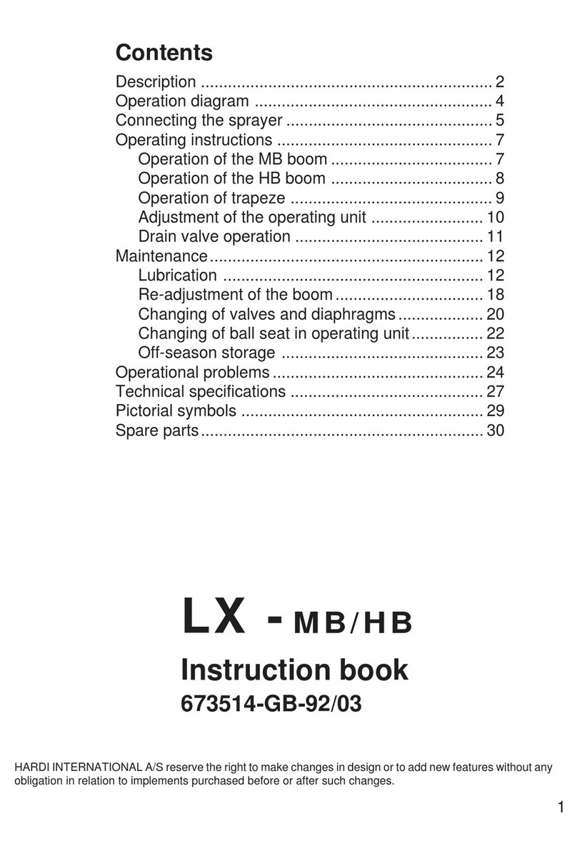 Hardi LX-MB Series Instruction book