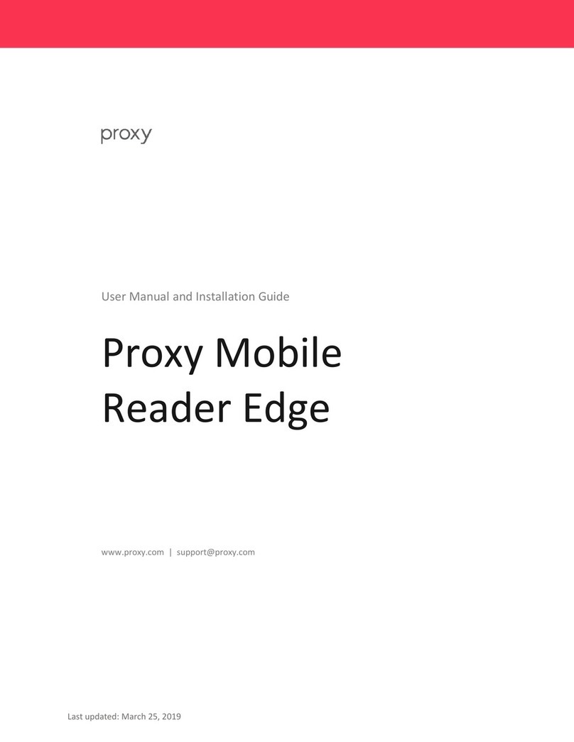 Proxy Mobile Reader Edge User manual and installation guide