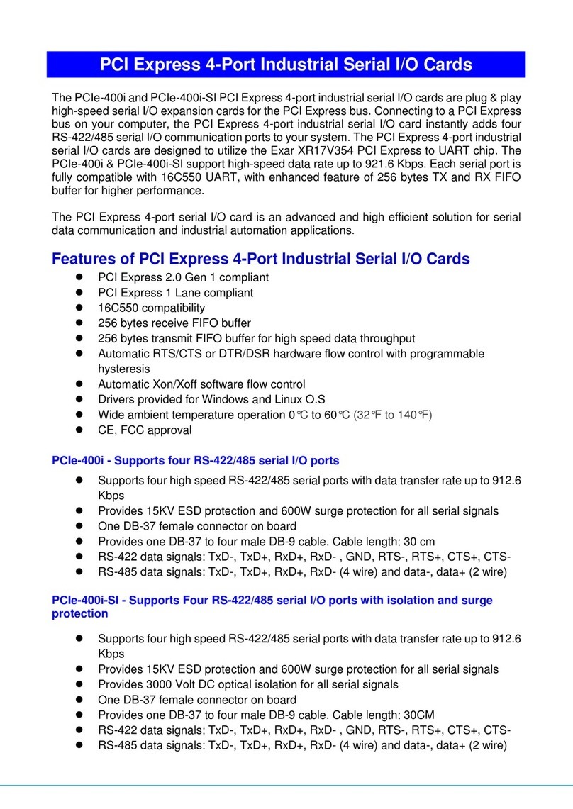 Titan Electronics PCIe-400i user guide Titan Electronics PCIe-400i user guide