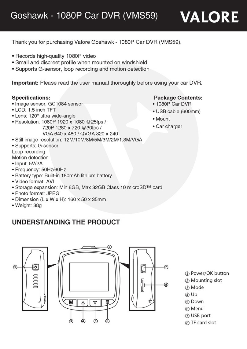 Valore Goshawk VMS59 quick start