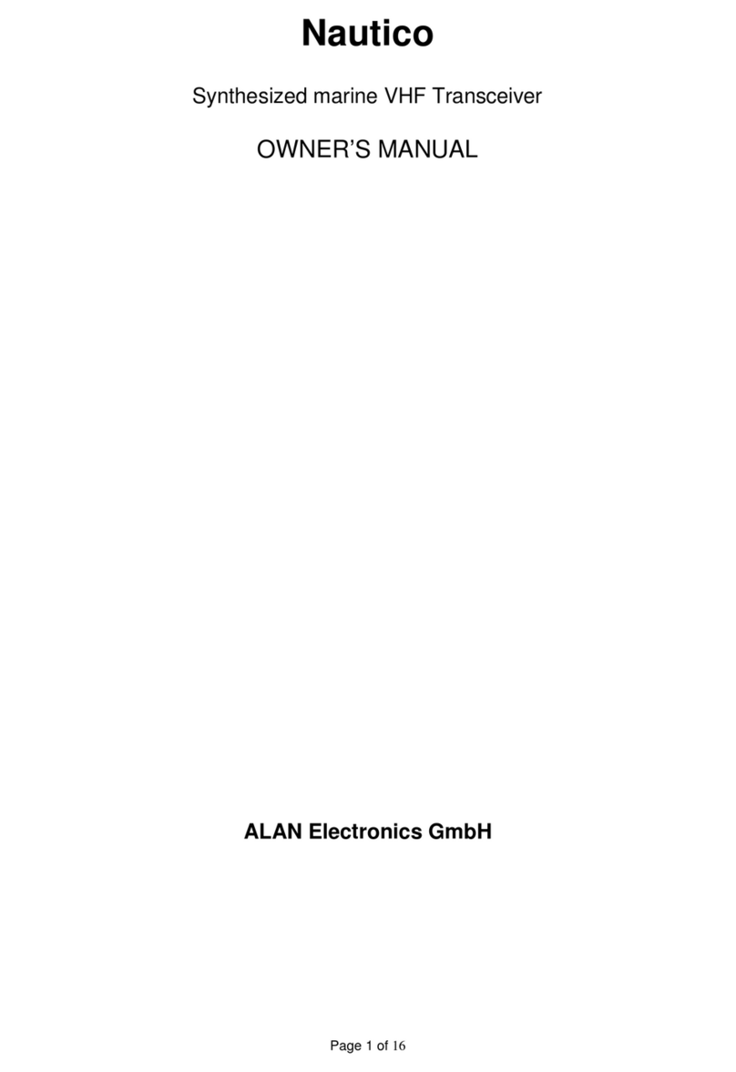 ALAN Electronics Nautico owner's manual