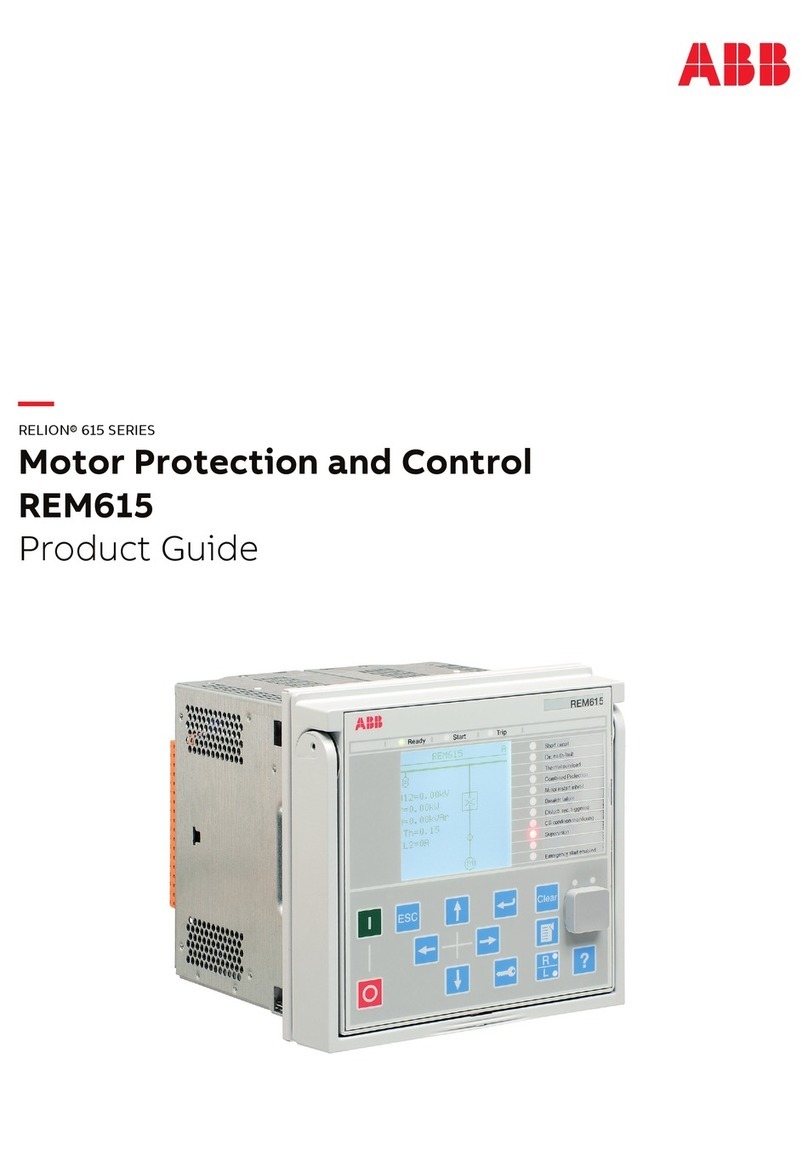 ABB Relion 615 series User manual