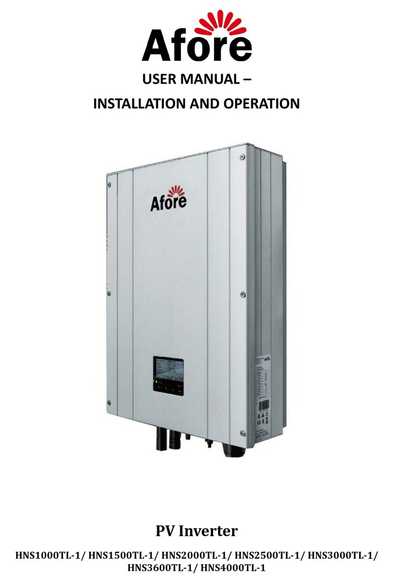 Afore HNS1000TL-1 User manual