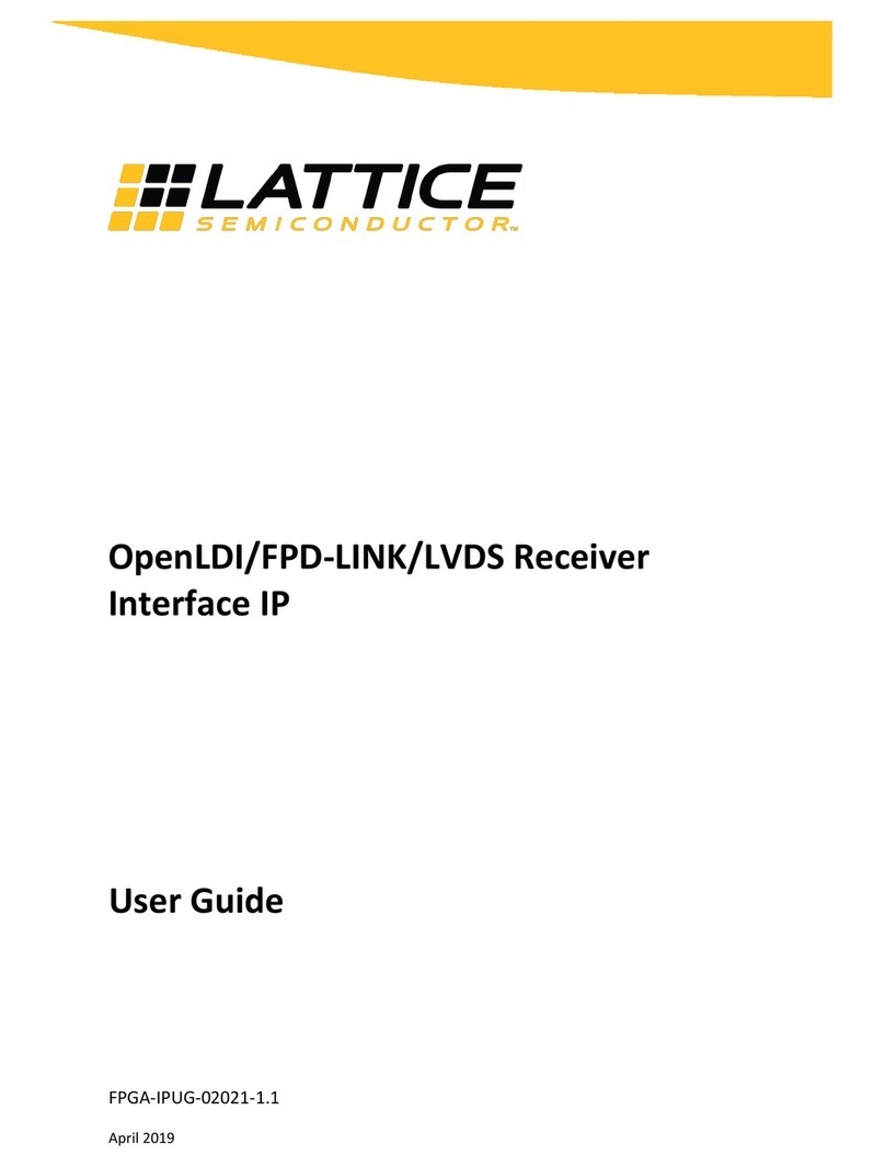 Lattice Semiconductor OpenLDI/FPD-LINK/LVDS User manual