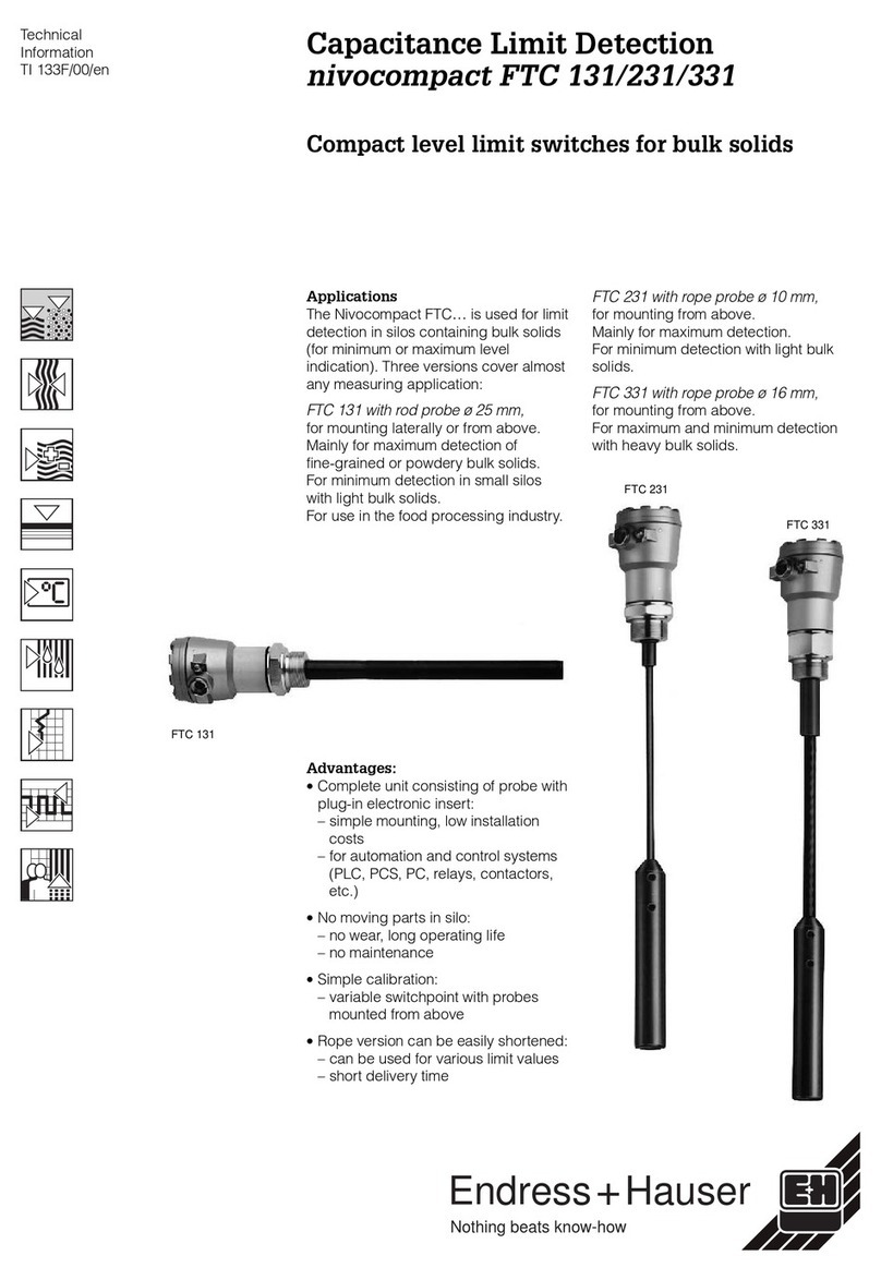 Endress+Hauser Nivocompact FTC 131 technical information Endress+Hauser Nivocompact FTC 131 technical information