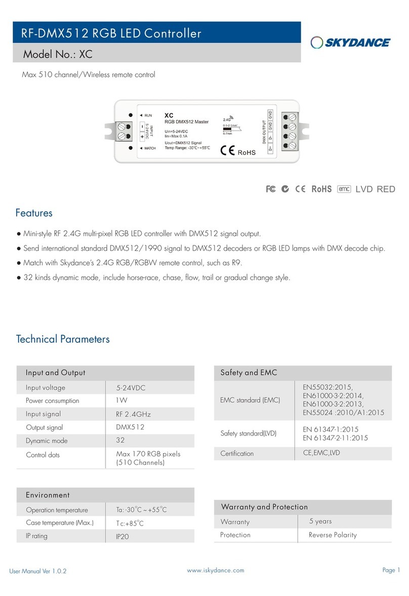 SKYDANCE XC User manual