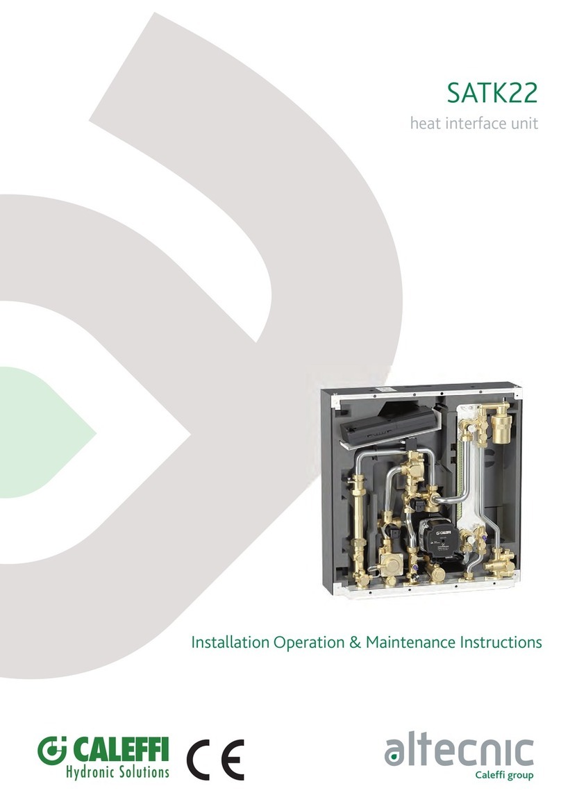 CALEFFI Altecnic SATK22 Series Installation, operation & maintenance instructions