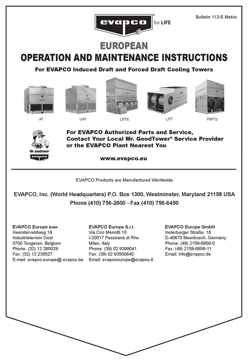 EVAPCO AT Series Operation and maintenance instructions