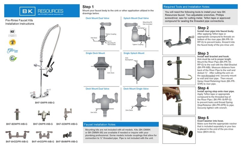 BK RESOURCES BKF-SMPR-WB-G User manual