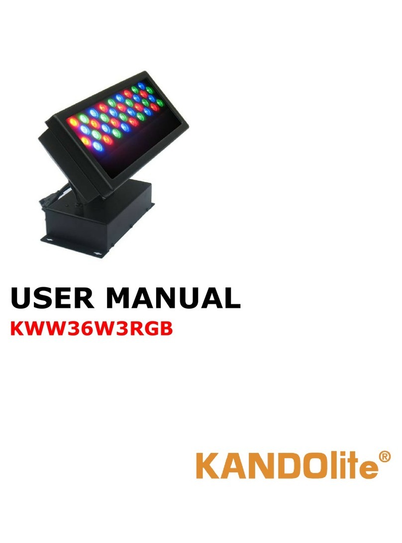 Kandolite KWW36W3RGB User manual