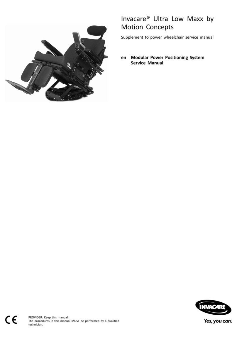 Invacare Motion Concepts Ultra Low Maxx Operating manual