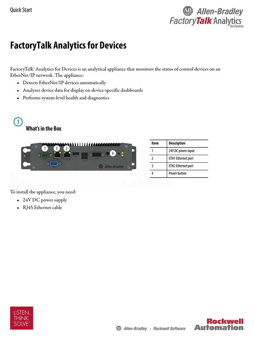 Allen-Bradley FactoryTalk Analytics for Devices quick start Allen-Bradley FactoryTalk Analytics for Devices quick start