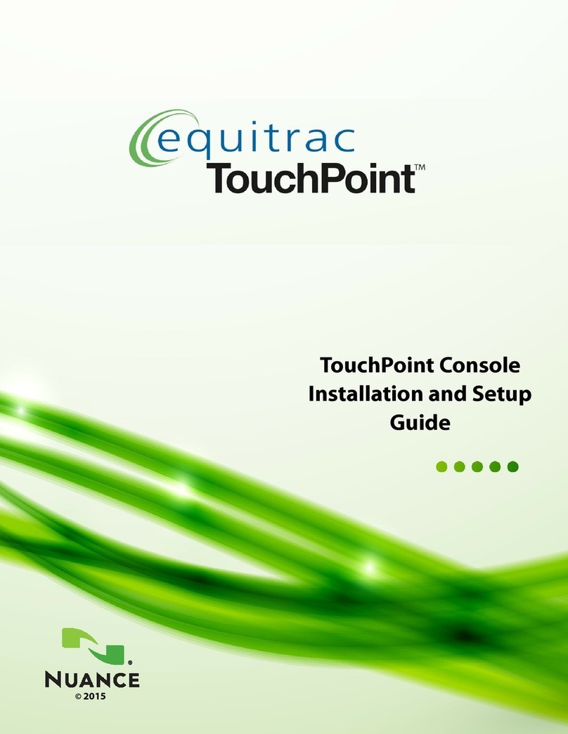 NUANCE Equitrac TouchPoint Installation and setup guide