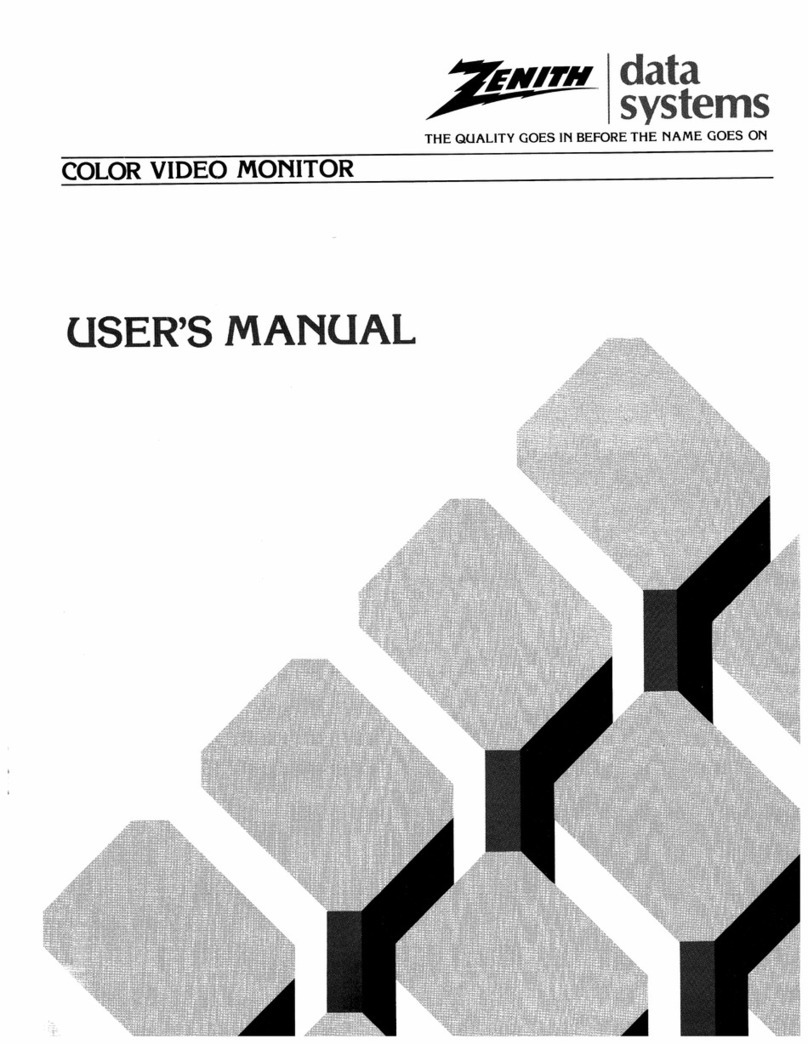 Zenith Data Systems ZVM-134 User manual