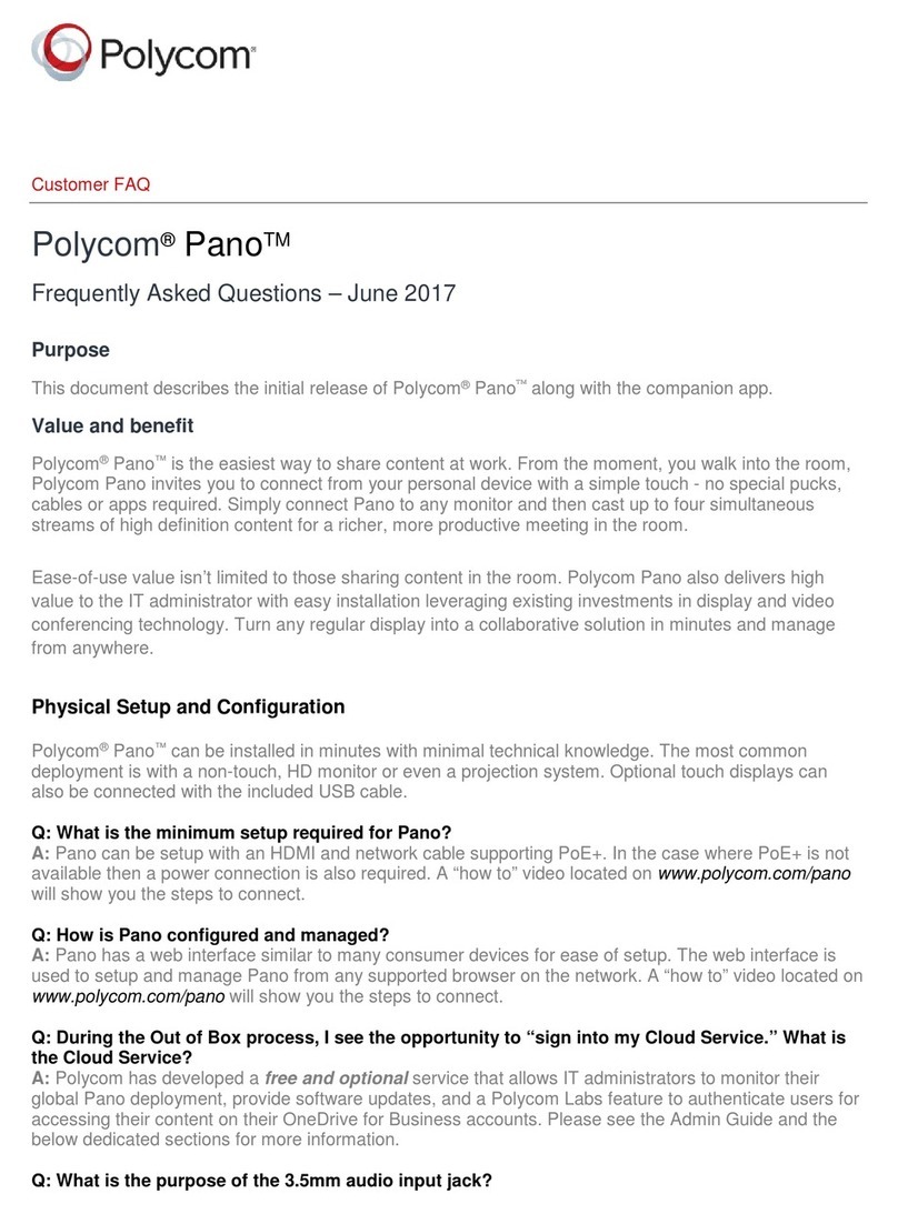 Polycom Pano Frequently asked questions