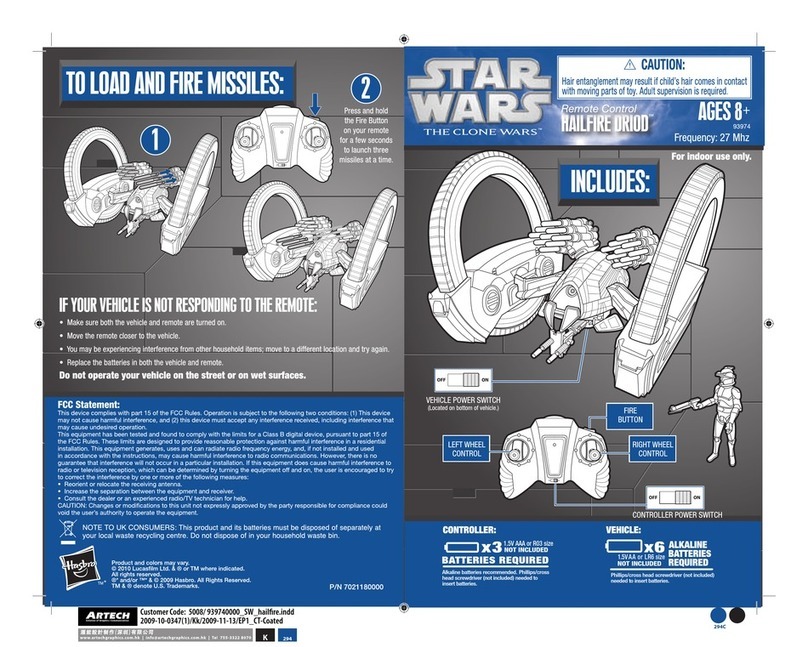 Hasbro Star Wars The Clone Wars Remote Control Hailfire... User manual Hasbro Star Wars The Clone Wars Remote Control Hailfire... User manual