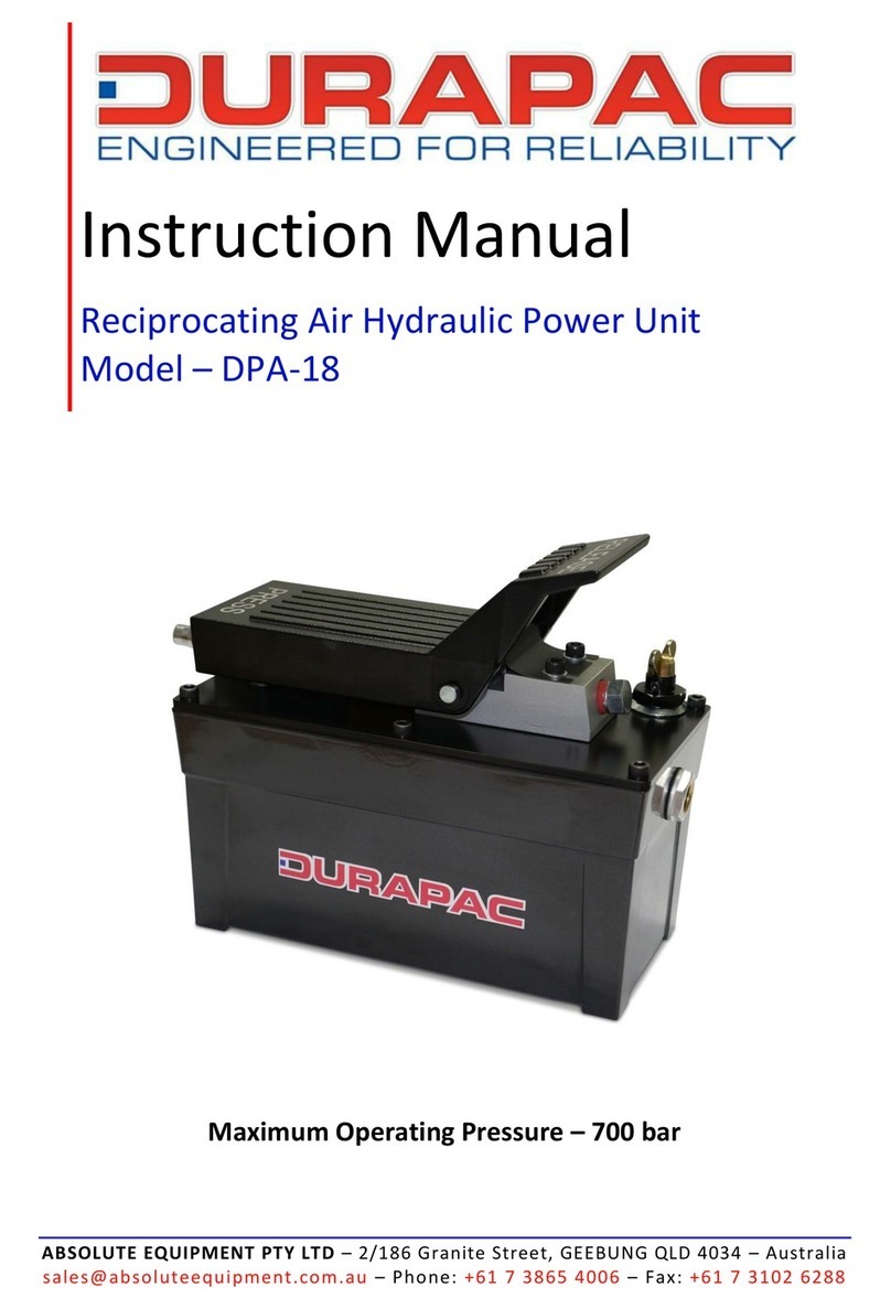 Durapac DPA-18 instruction manual