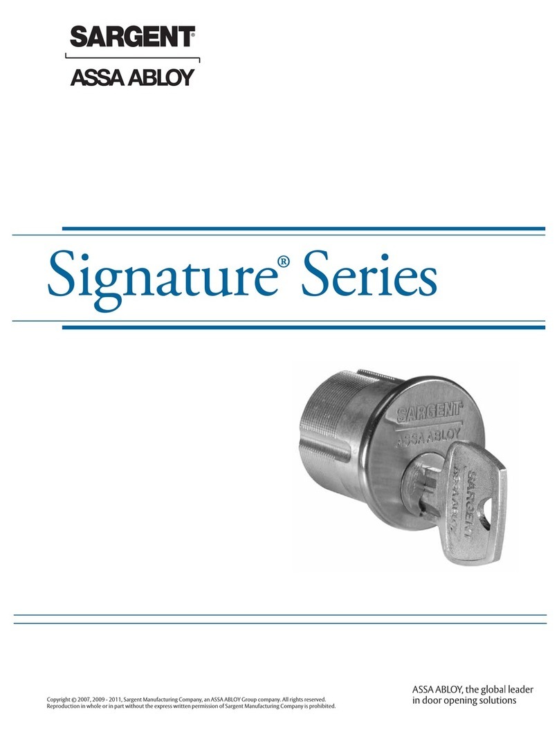 Assa Abloy Sargent Signature Series User manual