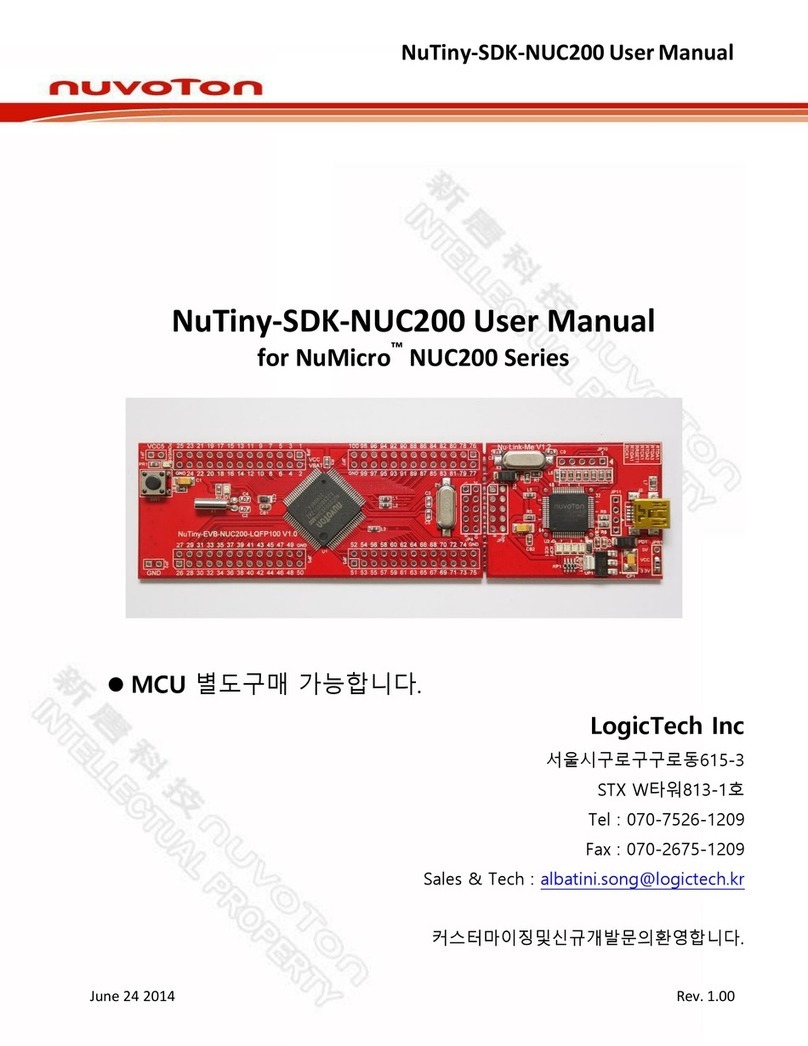 Nuvoton NuMicro NUC200 Series User manual