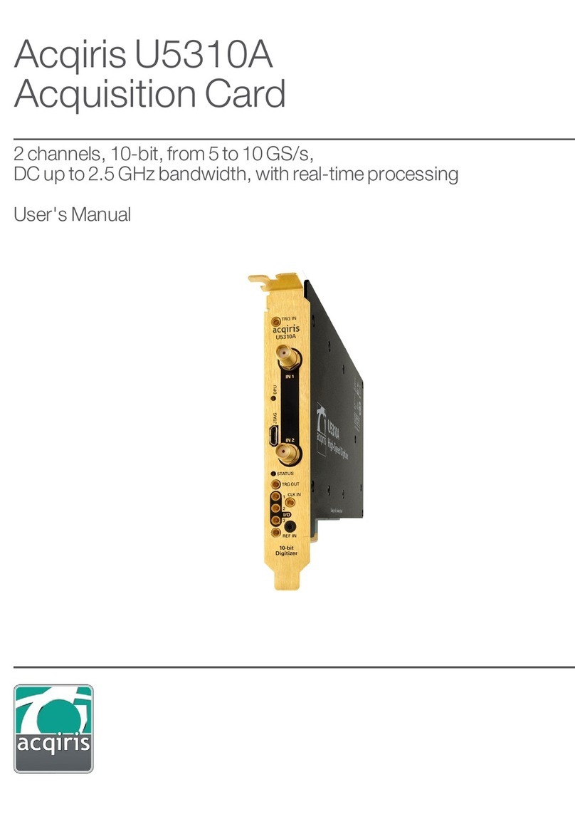 Acqiris U5310A User manual