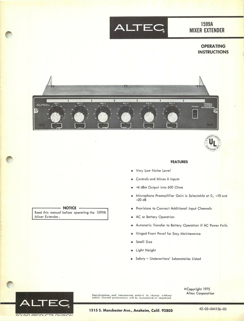 Altec 1599A operating instructions
