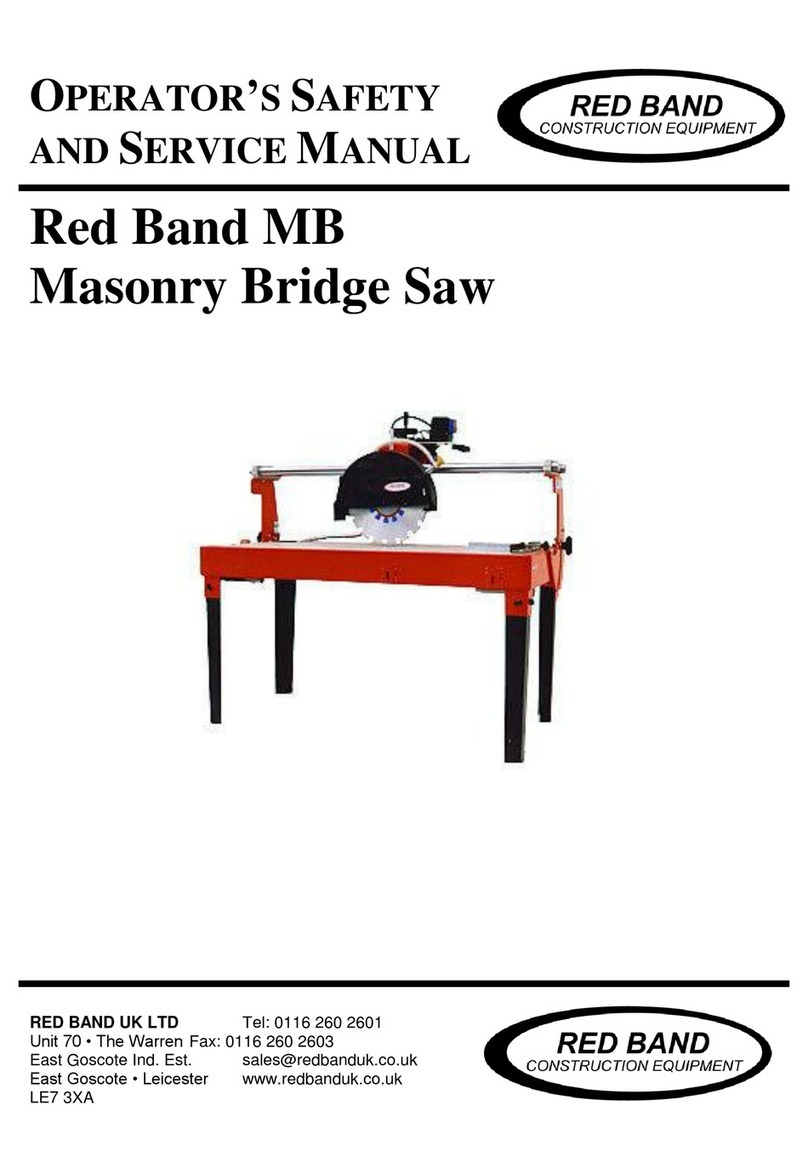 RED BAND MB Series Operator's safety and service manual